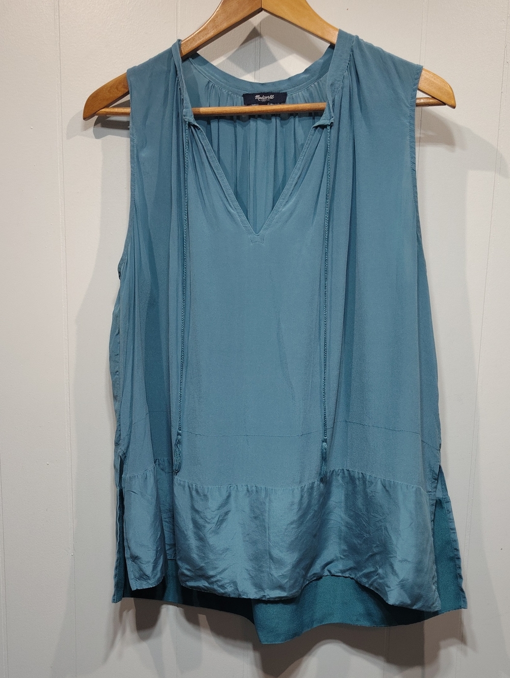 Madewell Shadowbox Tank Top Size Large Silk